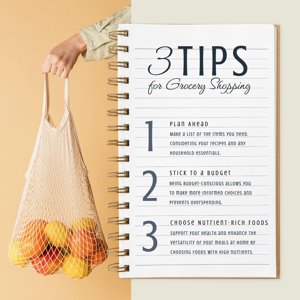 Grocery tips Instagram post template