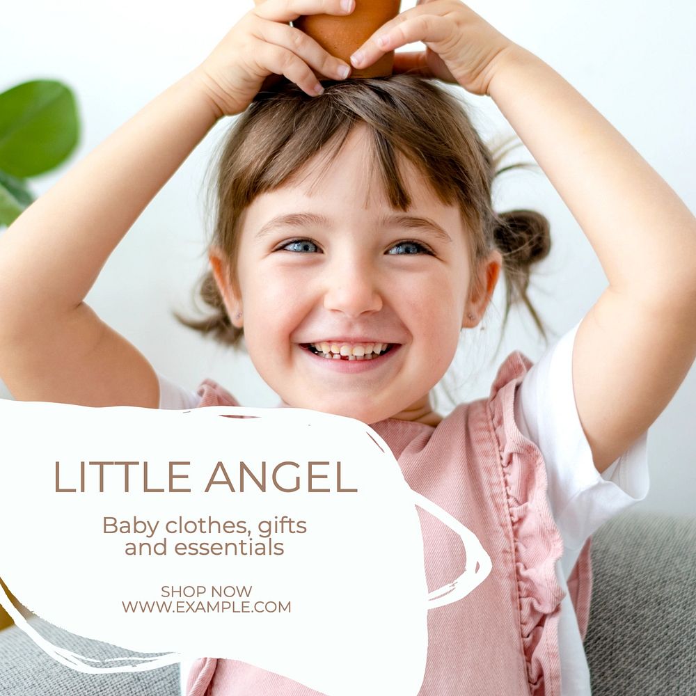 Little angel Instagram post template