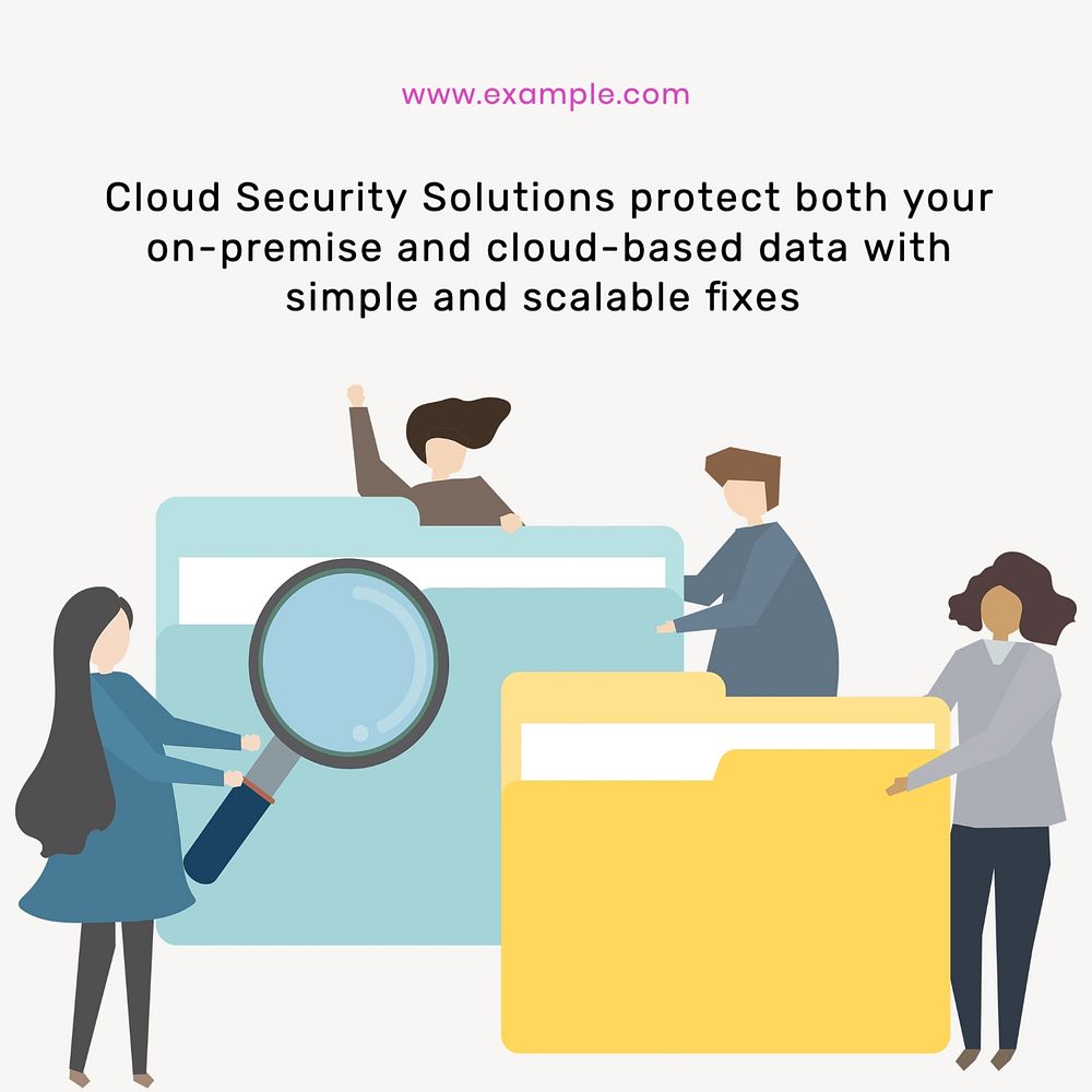 Cloud security Instagram post template