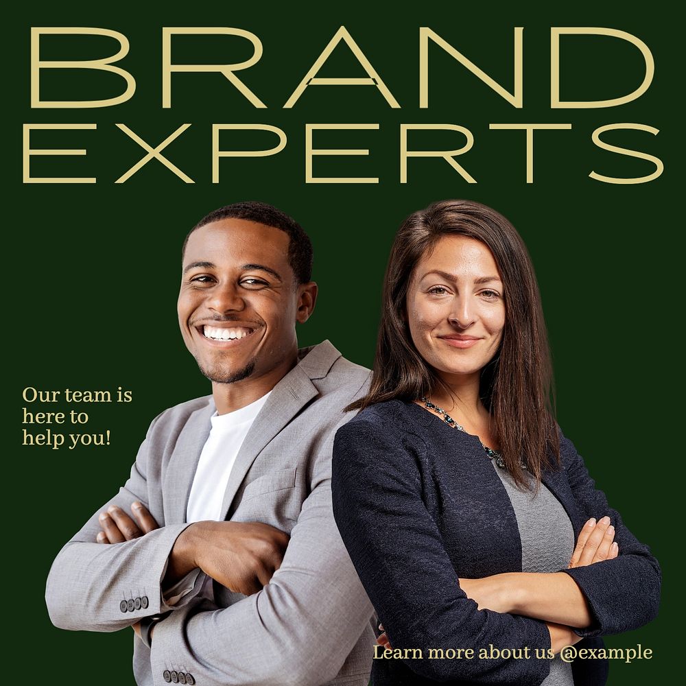 Brand experts Instagram post template