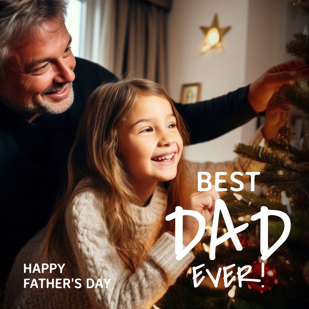 Best dad Facebook post template | Premium Editable Template - rawpixel