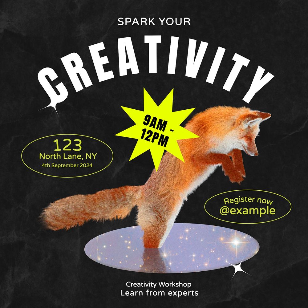 Spark your creativity Instagram post template