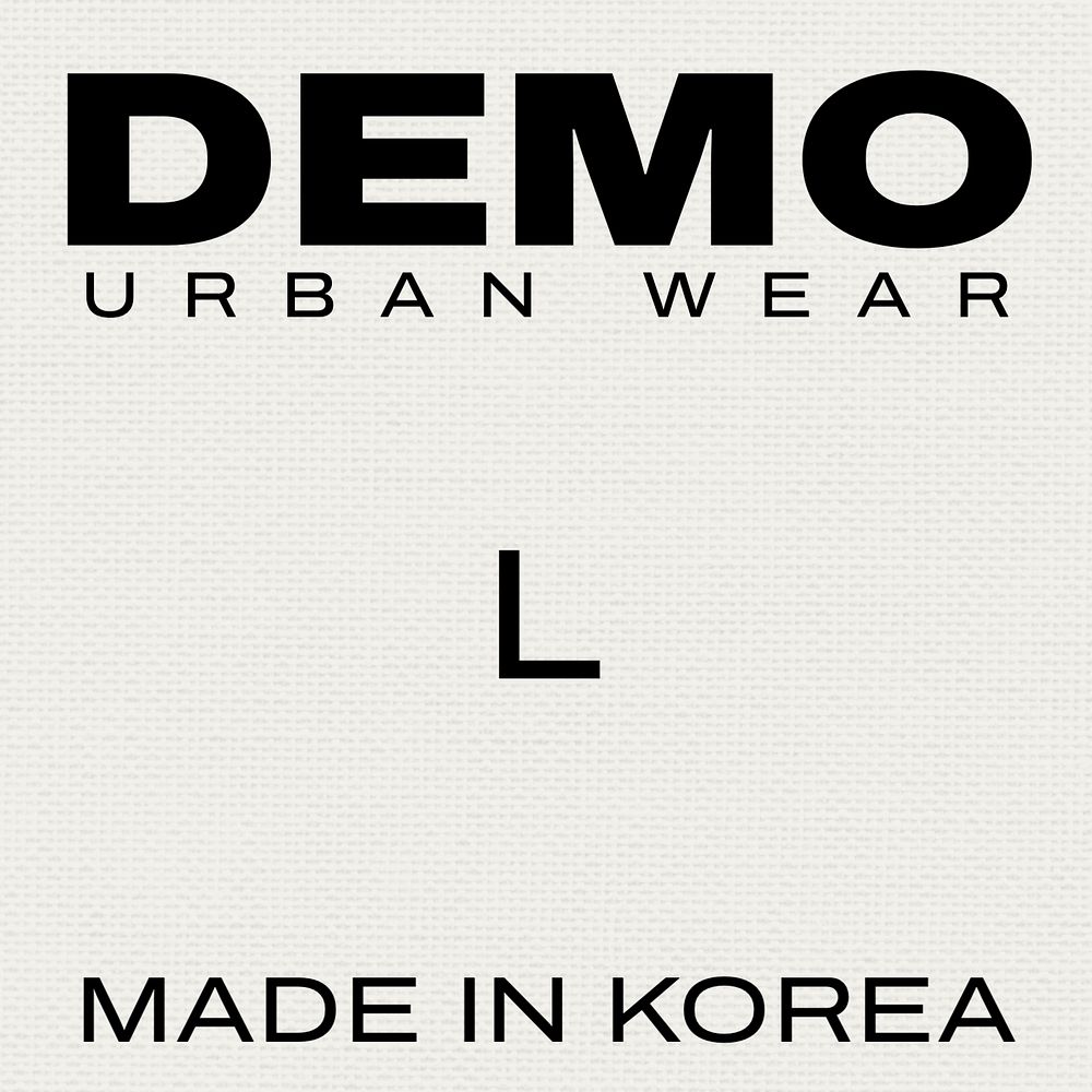 Urban wear label template, editable Premium Editable Template rawpixel