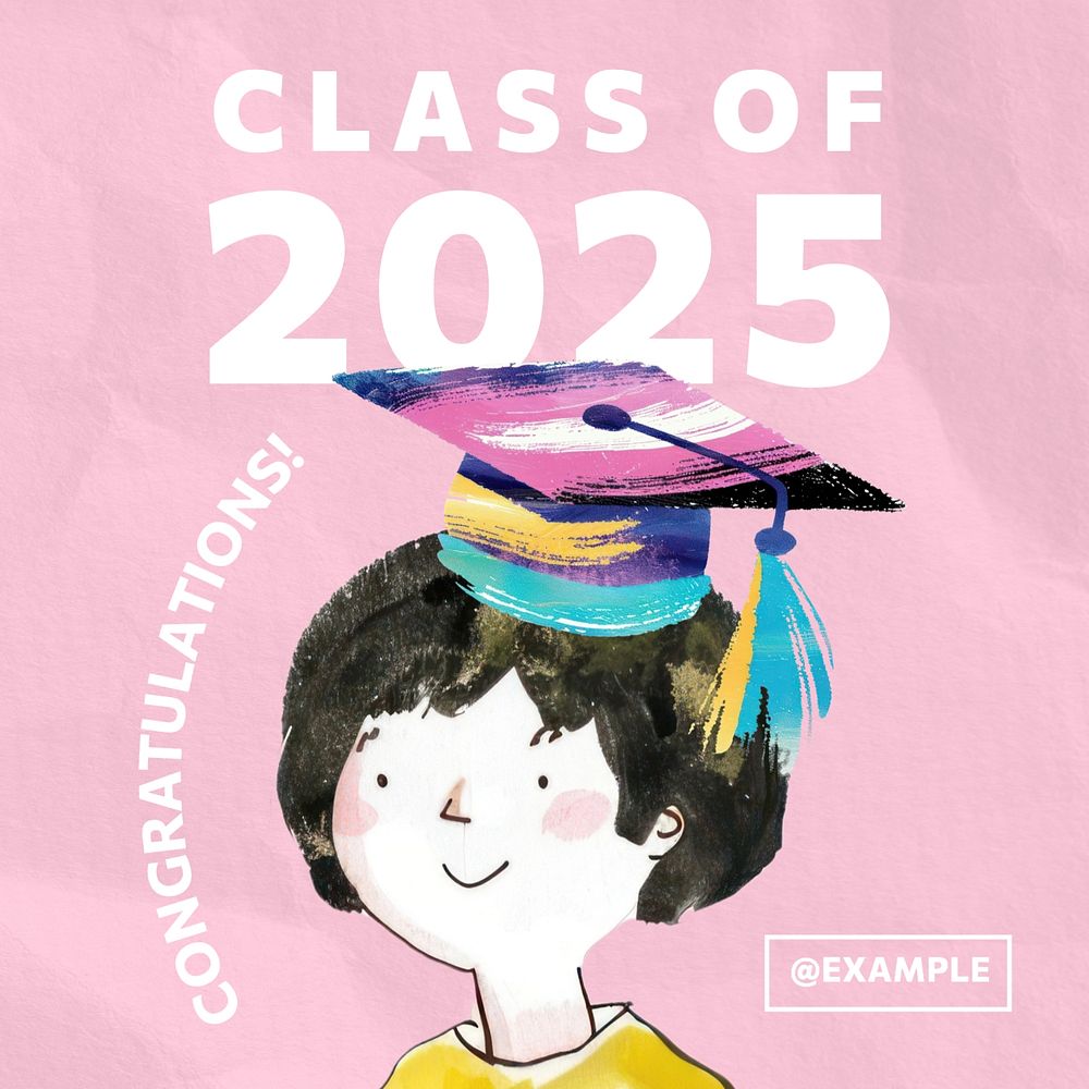 Graduation Instagram post template | Premium Editable Template - rawpixel