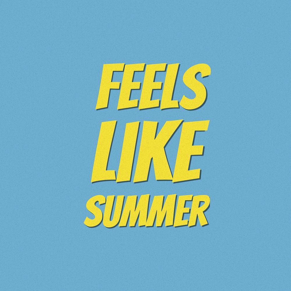 Feels like summer Instagram post | Premium Editable Template - rawpixel