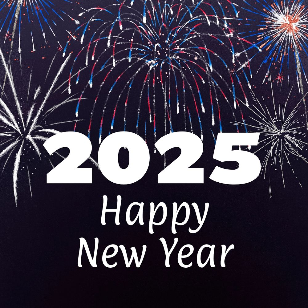 New Year 2024  Instagram post template, editable text