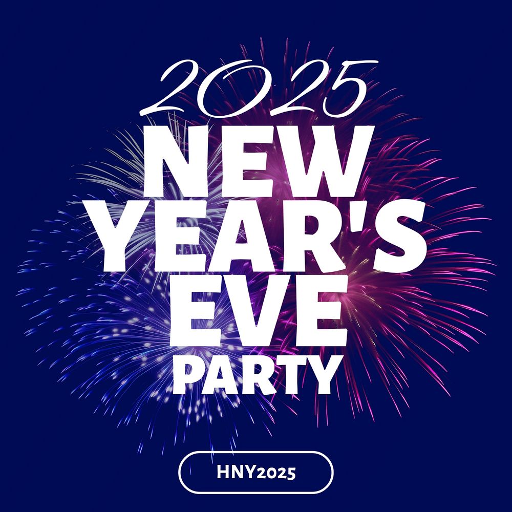 NYE party Instagram post template