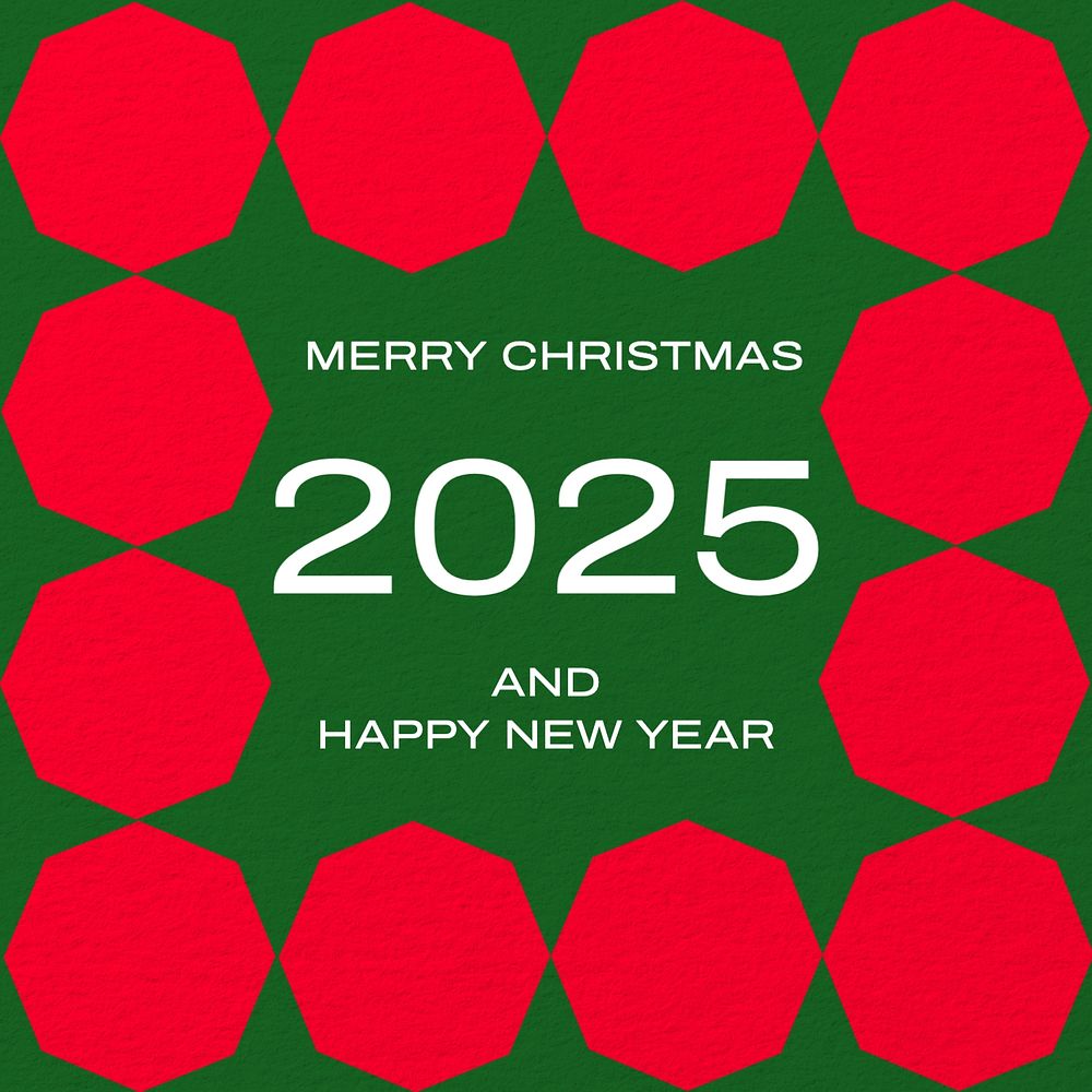 Christmas & new year Instagram post template