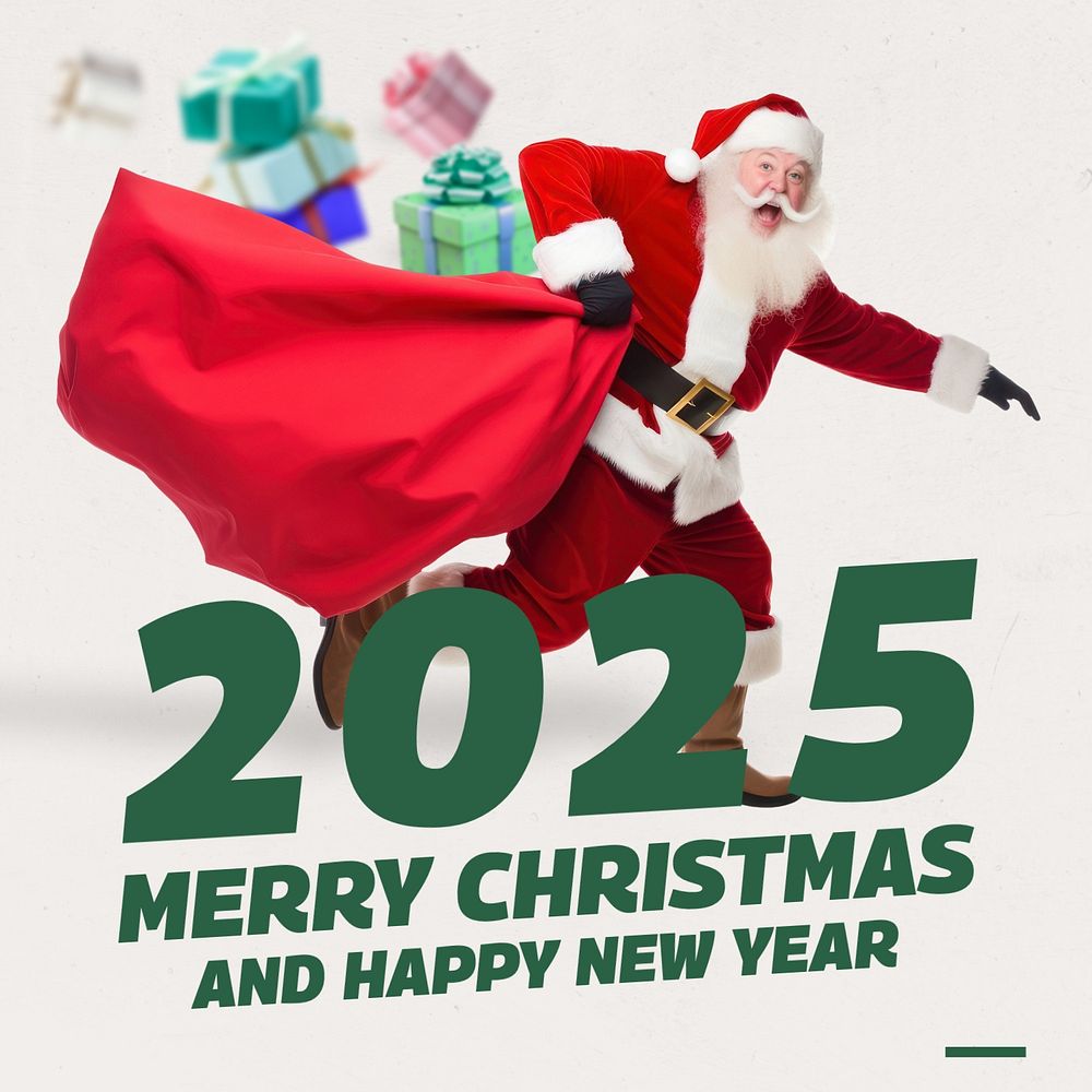 Christmas & new year Instagram post template