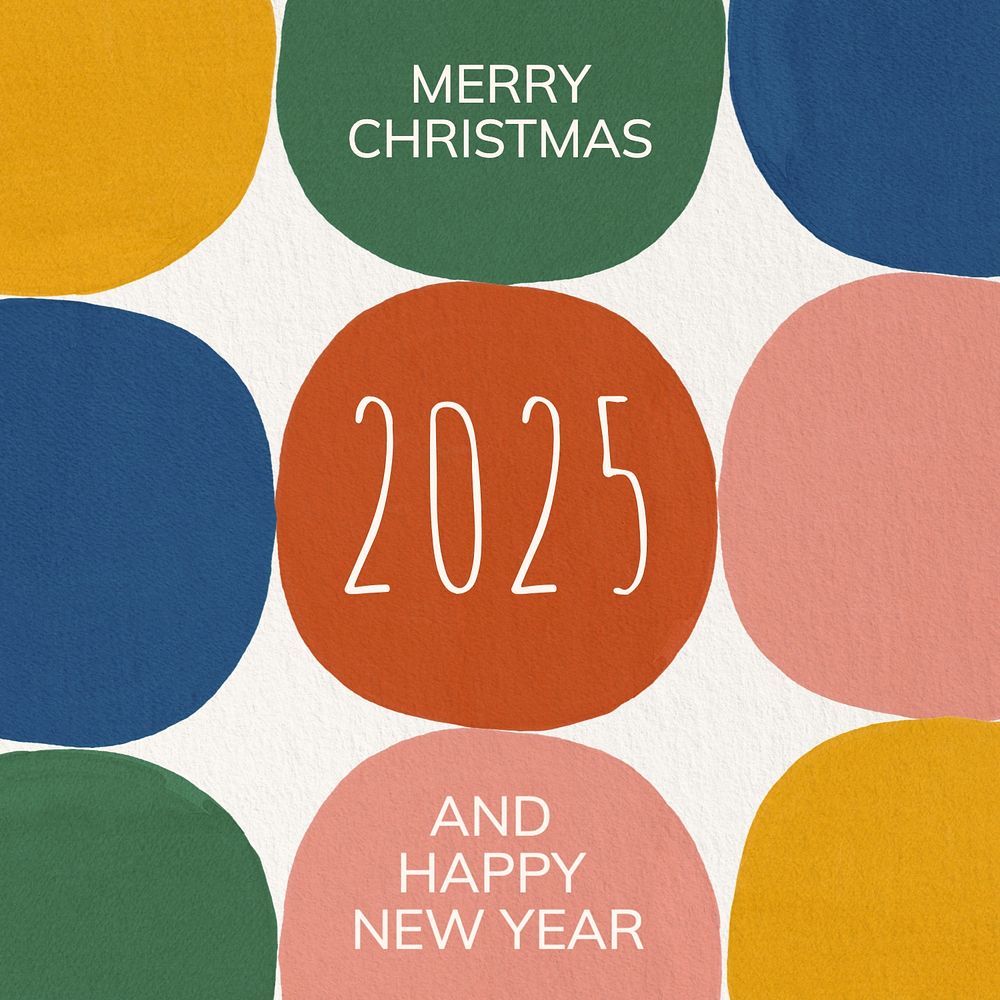 Christmas & new year Instagram post template