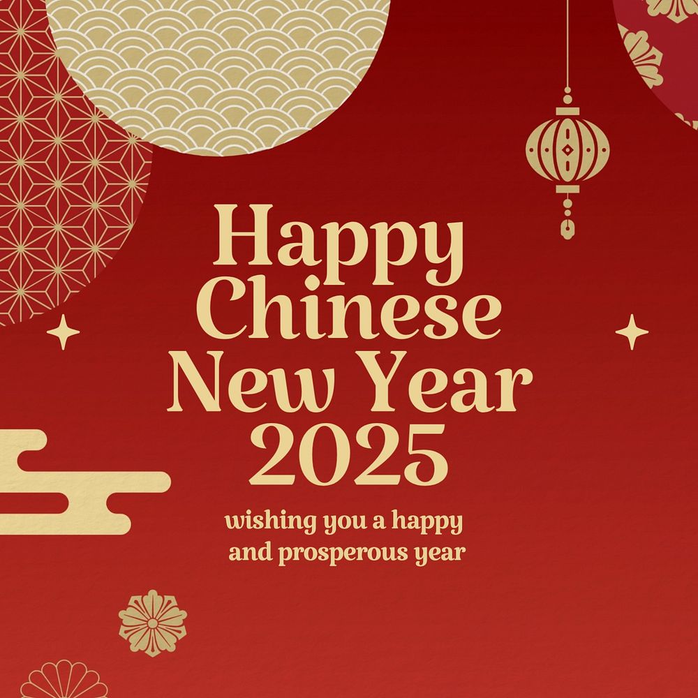 Chinese New Year Instagram post template