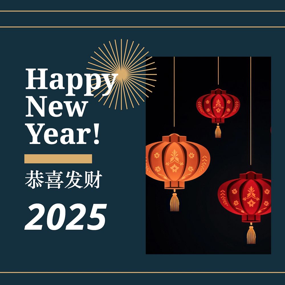 Chinese New Year Instagram post template