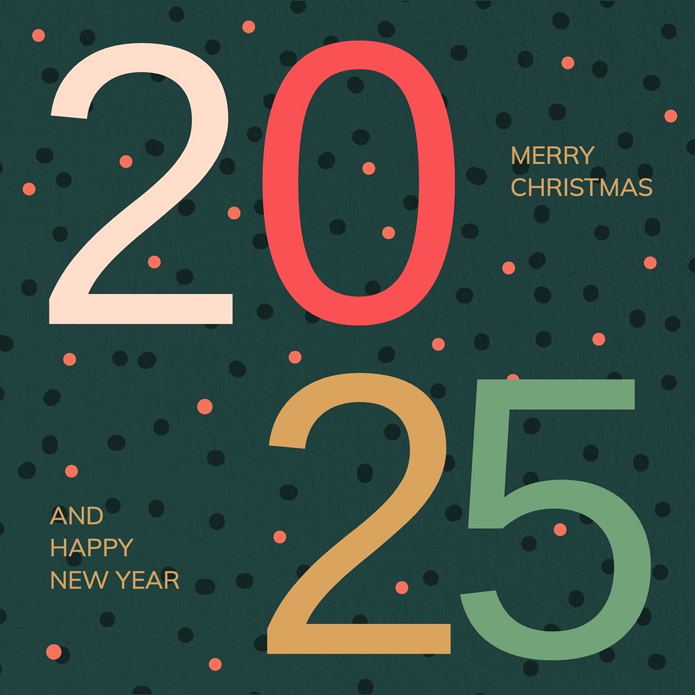 Christmas & new year Instagram post template