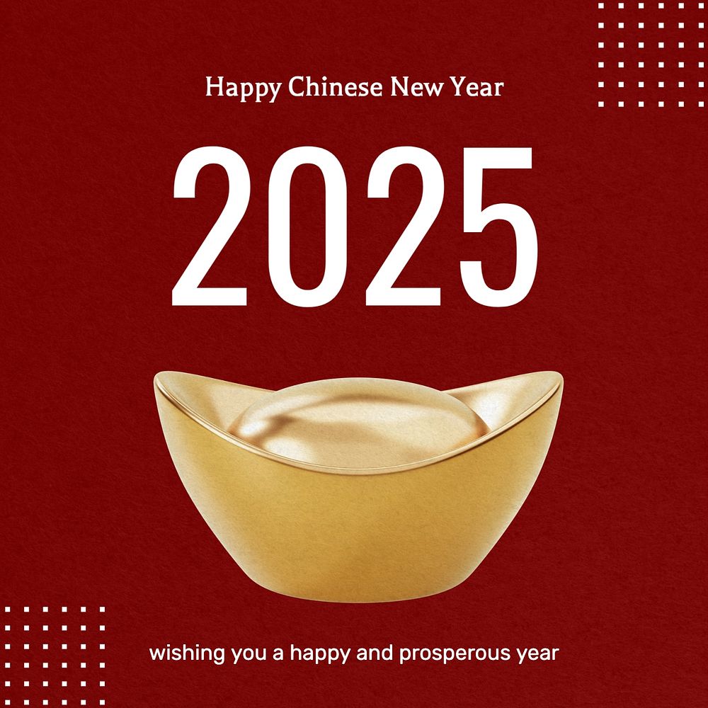 Chinese new year Facebook post template