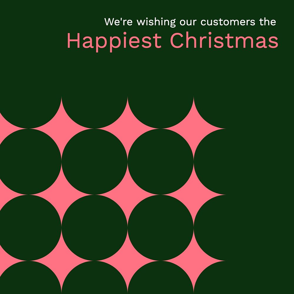 Happiest Christmas editable Instagram post Free Editable Template