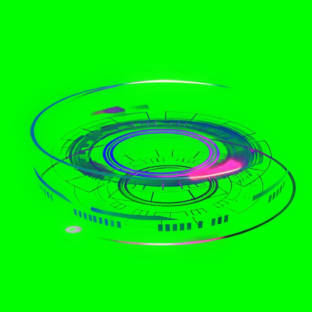 Neon pink spherical disc animation, | Free Video - rawpixel