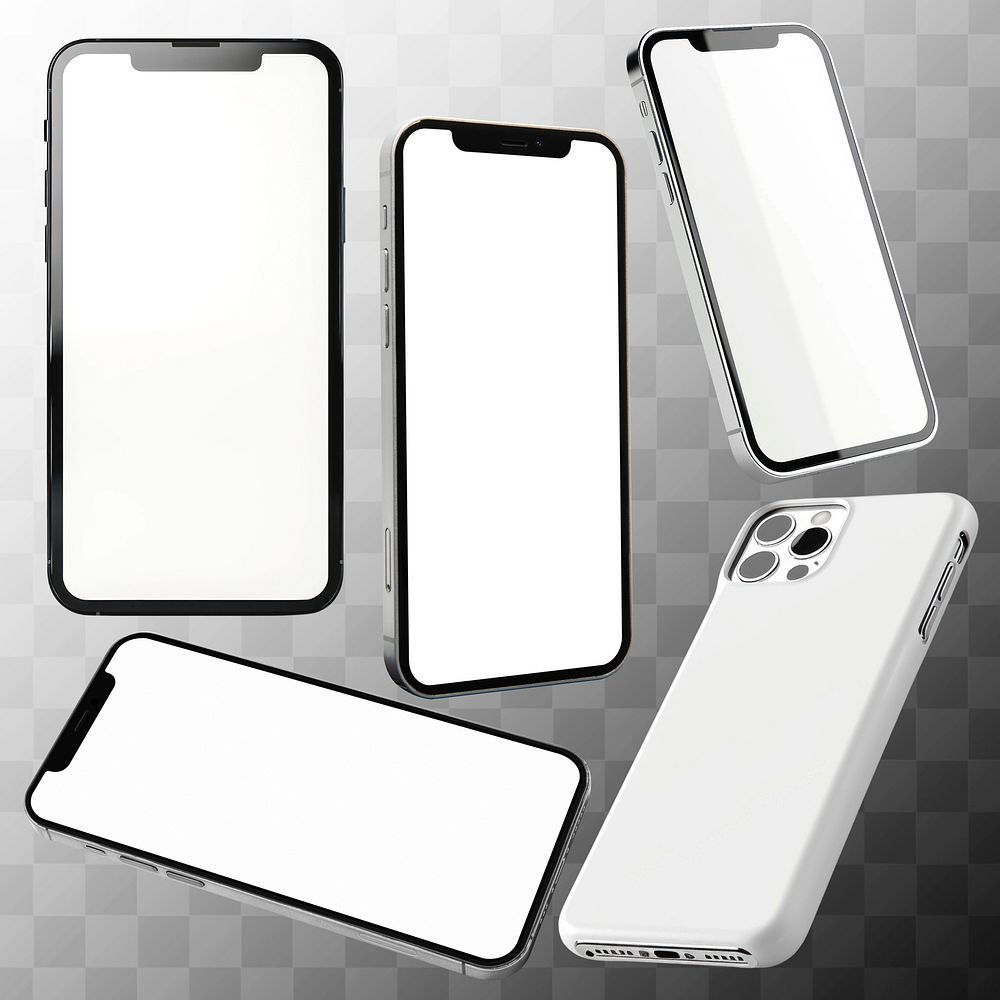 Modern smartphone  templates set psd