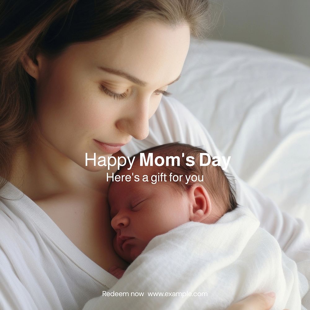 Happy mom's day Instagram post template