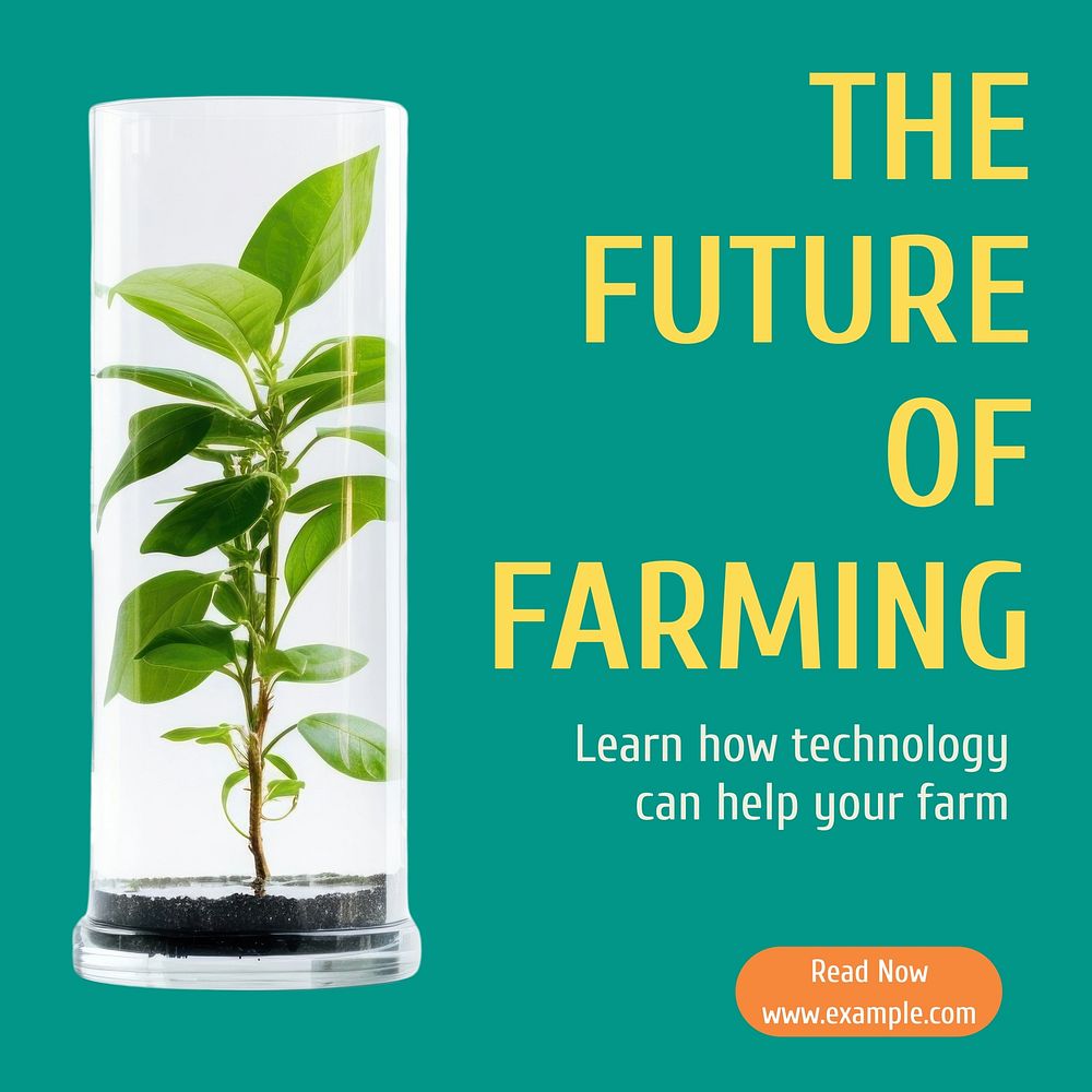 Farming technology Facebook post template