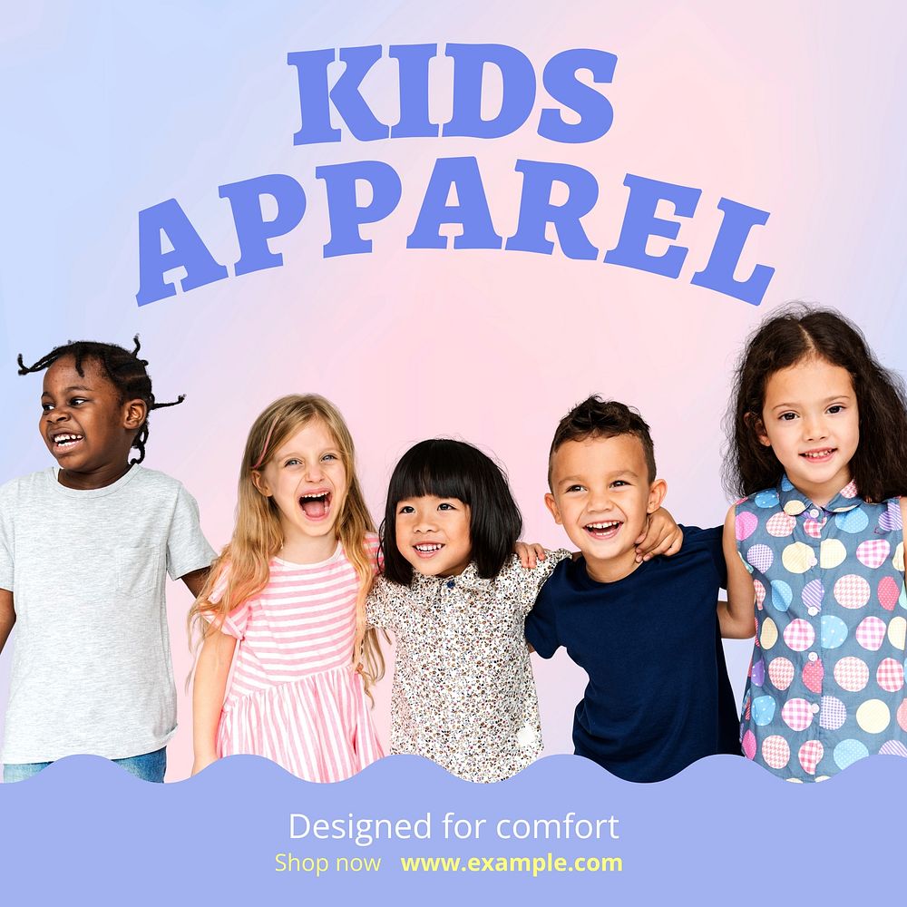Kids apparel Instagram post template