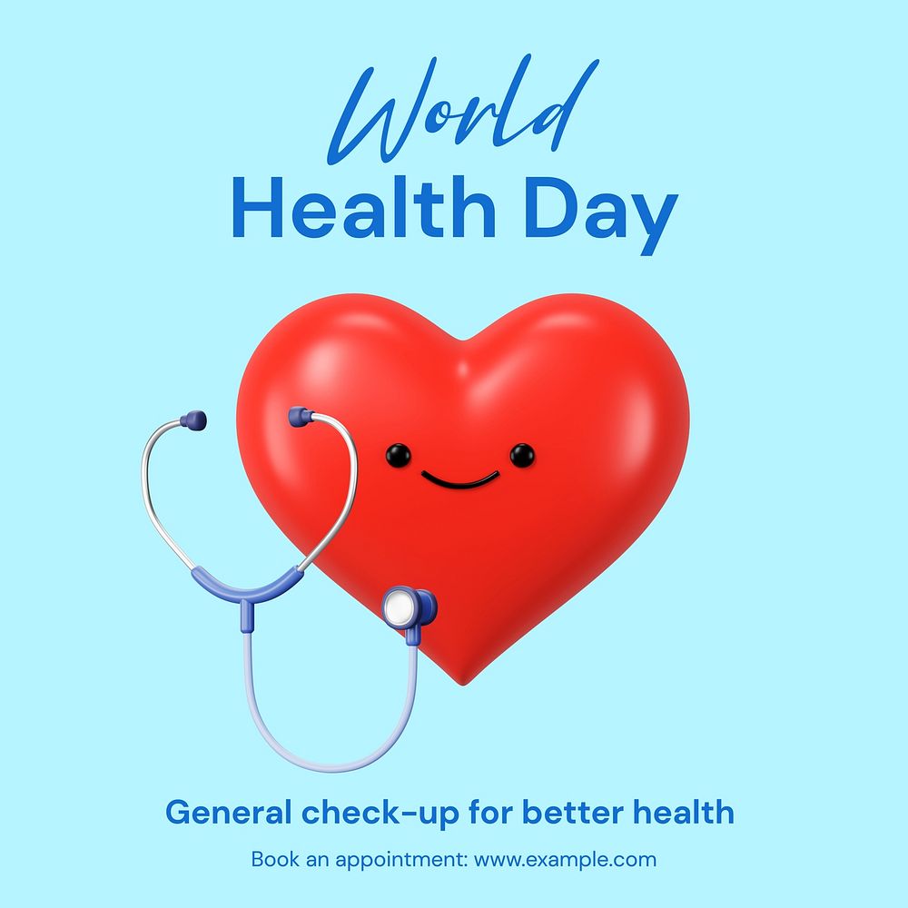 World Health Day Instagram post template