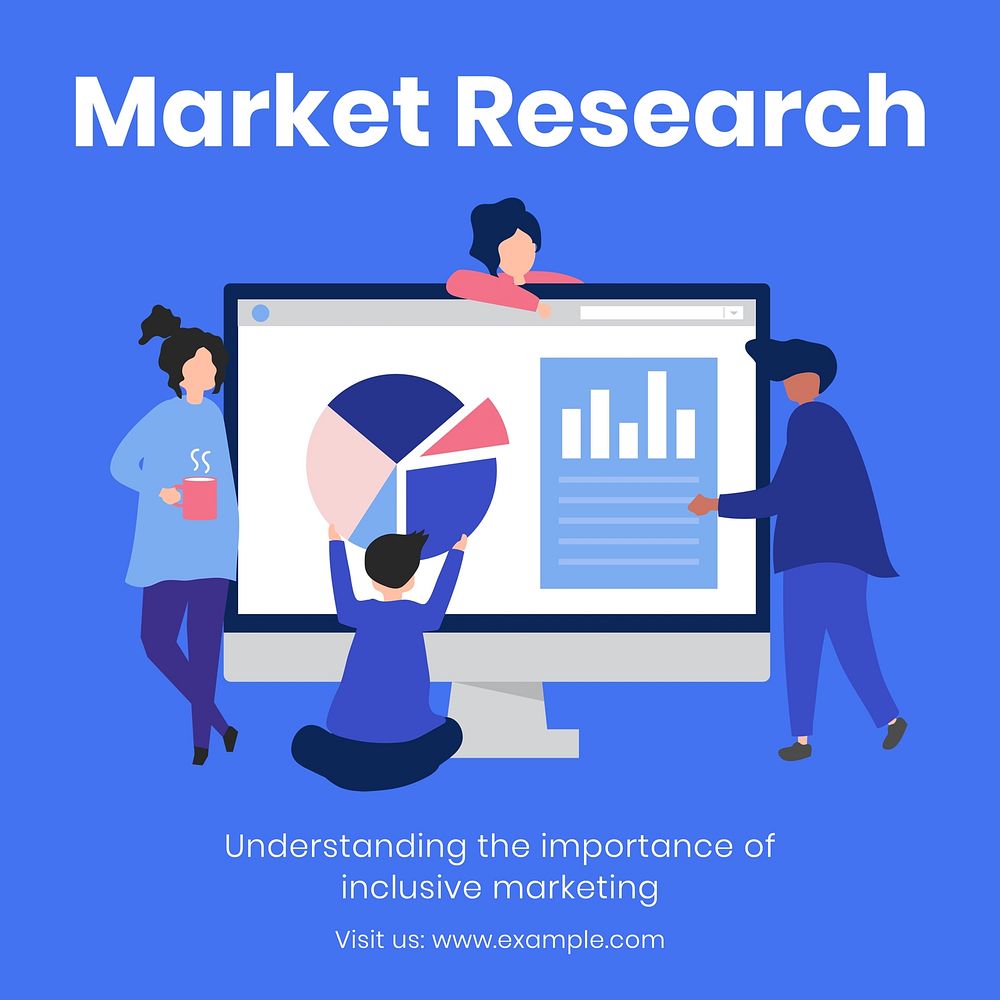 Market research Instagram post template