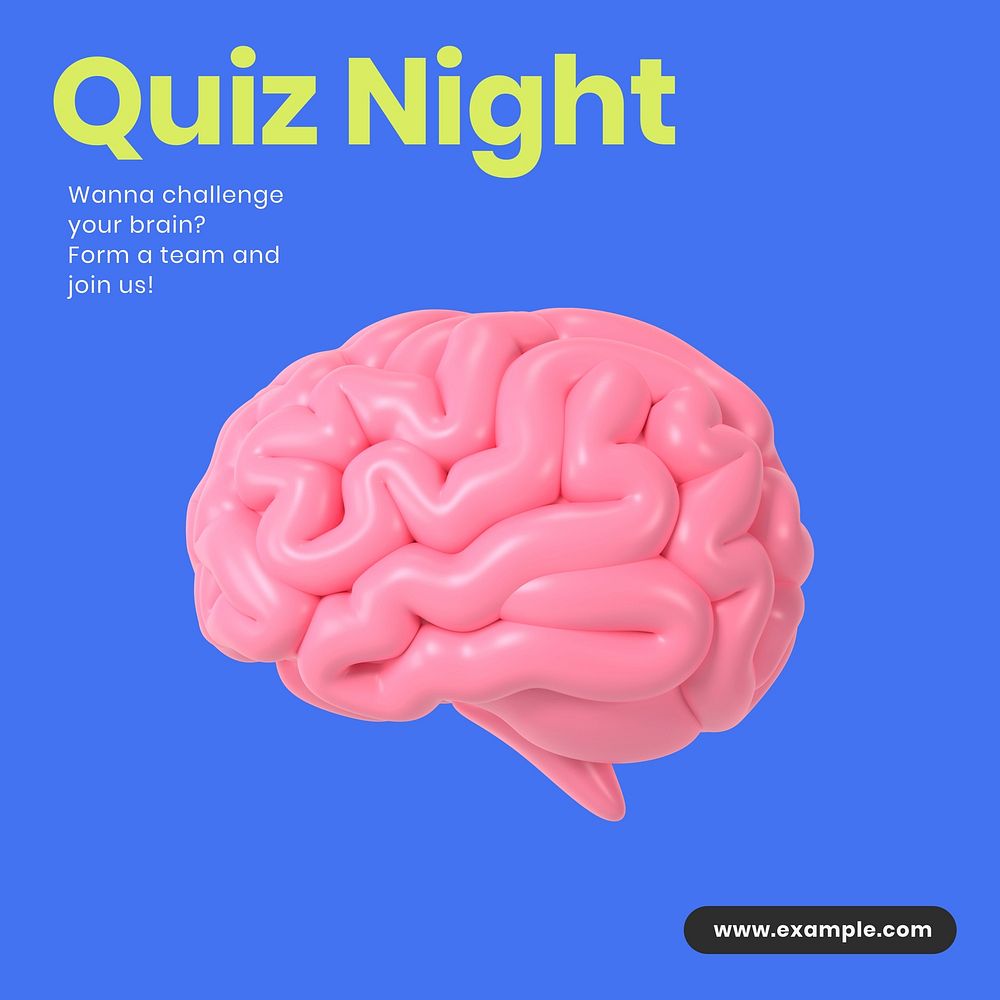 Quiz night Instagram post template