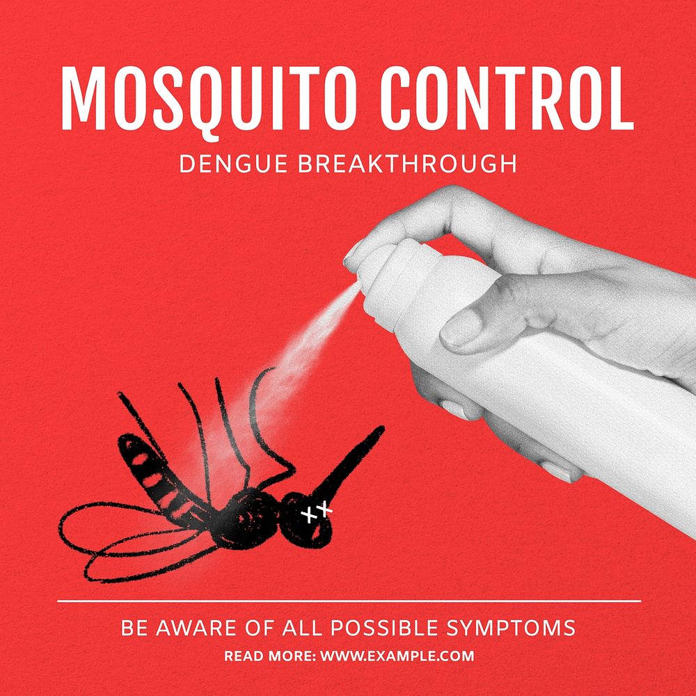 Mosquito control Facebook post template