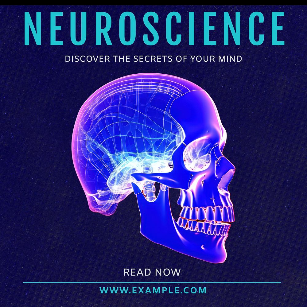 Neuroscience Instagram post template