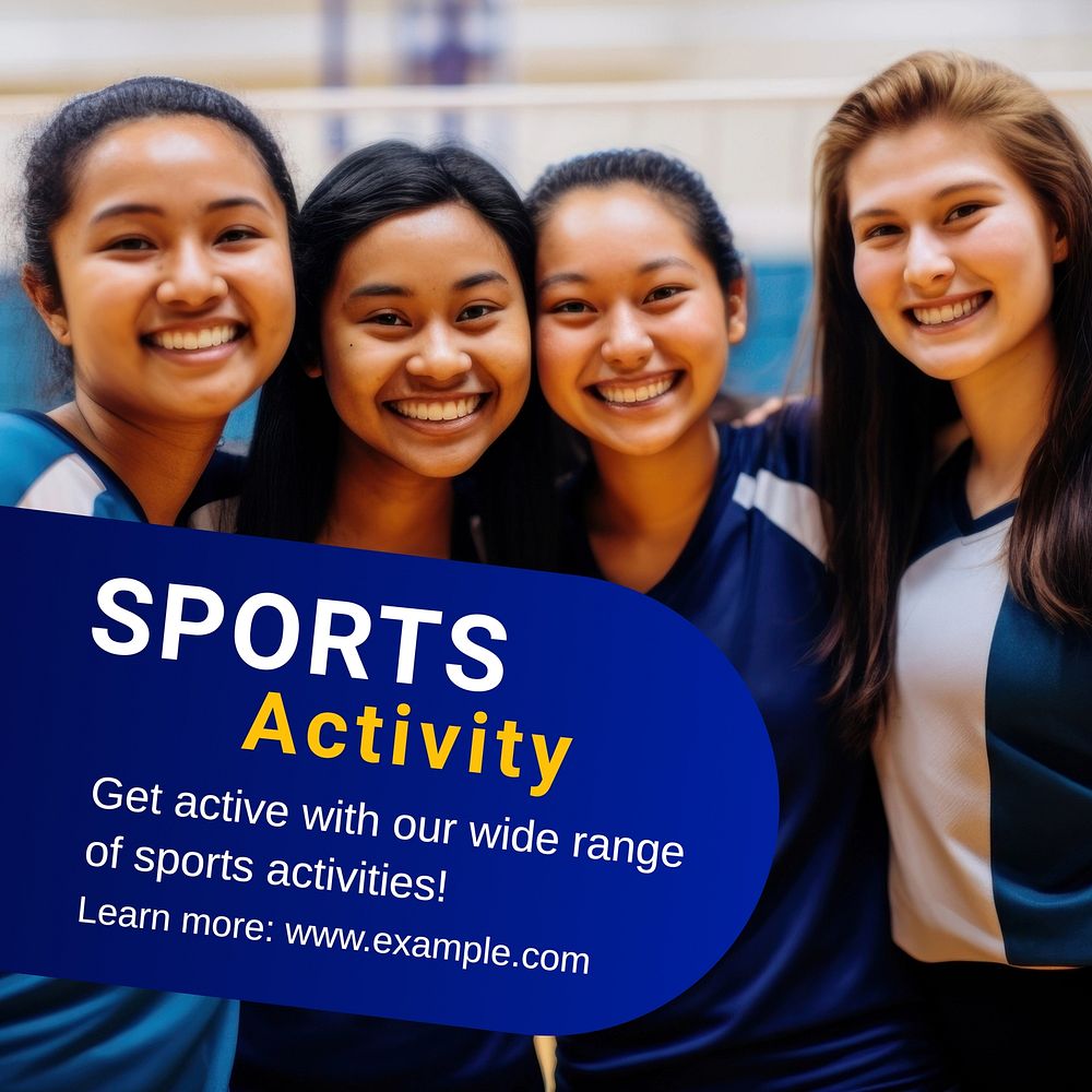 Sports activity Facebook post template