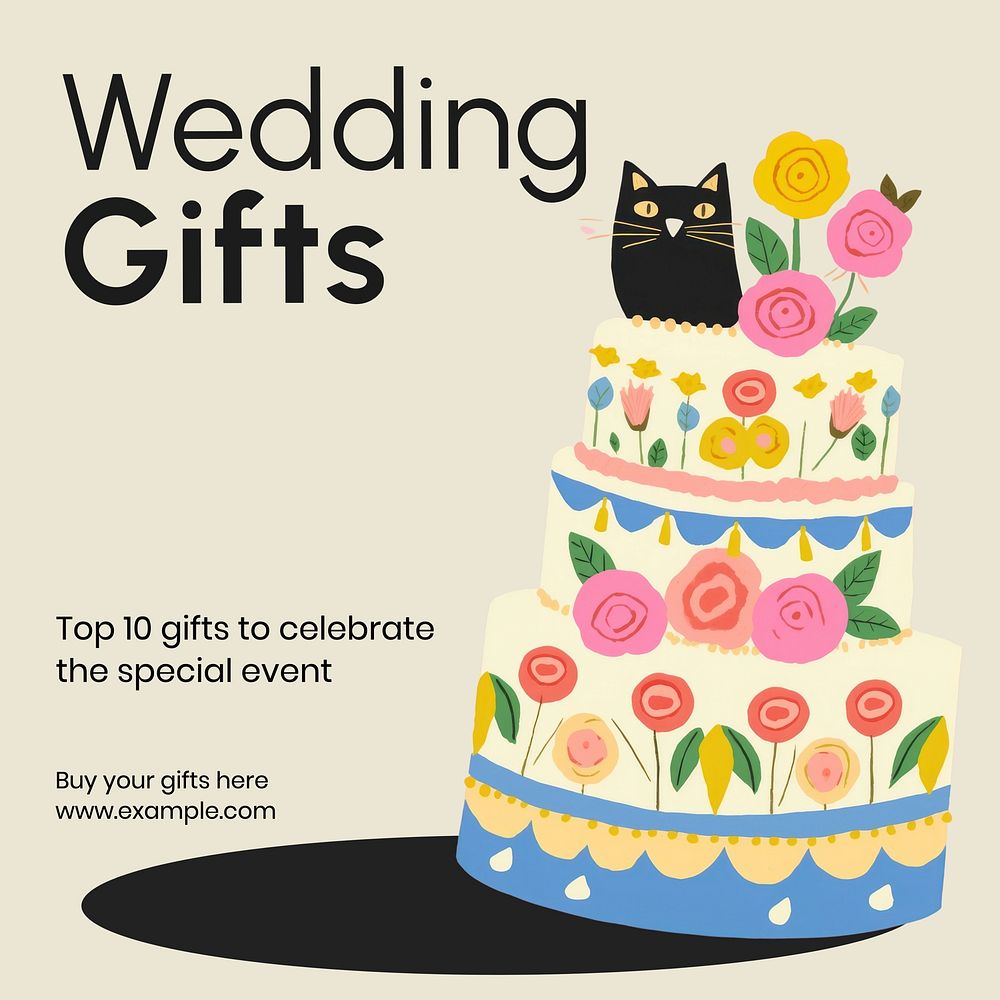 Wedding gifts Instagram post template