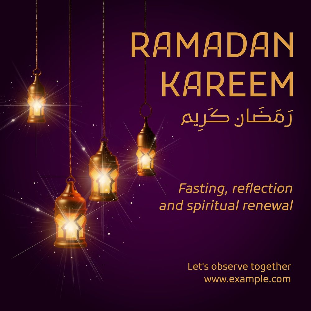 Eid Kareem Instagram post template