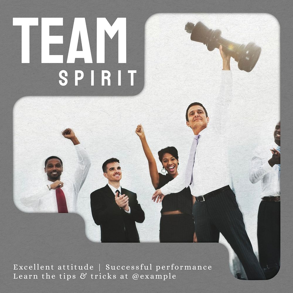 Team spirit Instagram post template