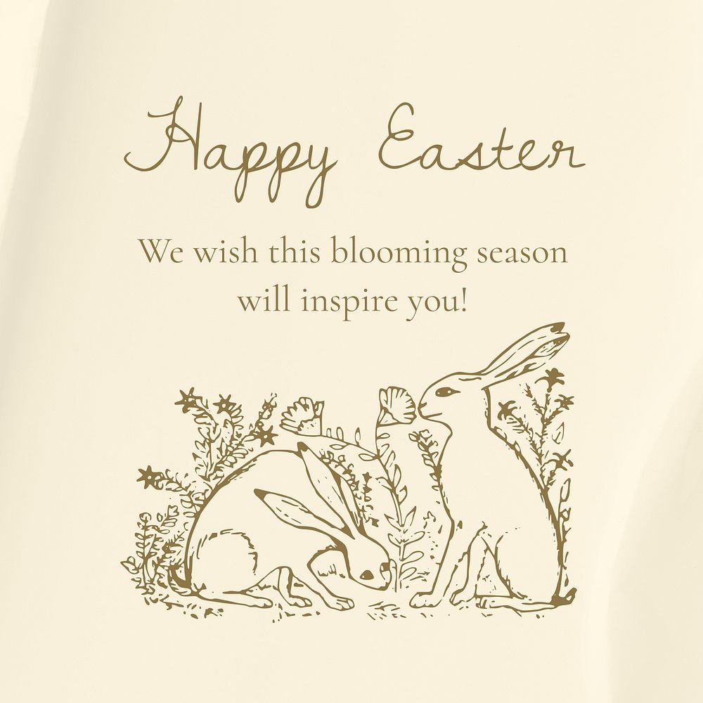 Happy Easter  Instagram post template