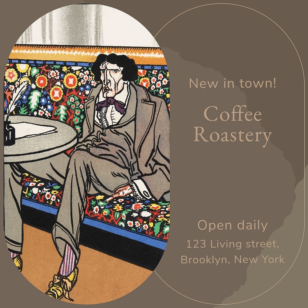 Coffee roastery  Instagram post template