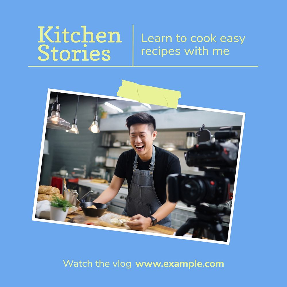 Kitchen stories Instagram post template