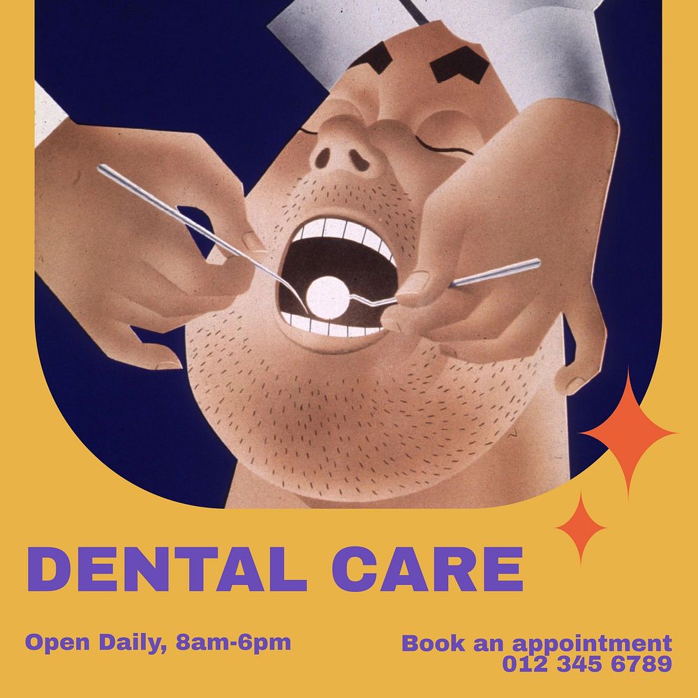 Dental care Instagram post template