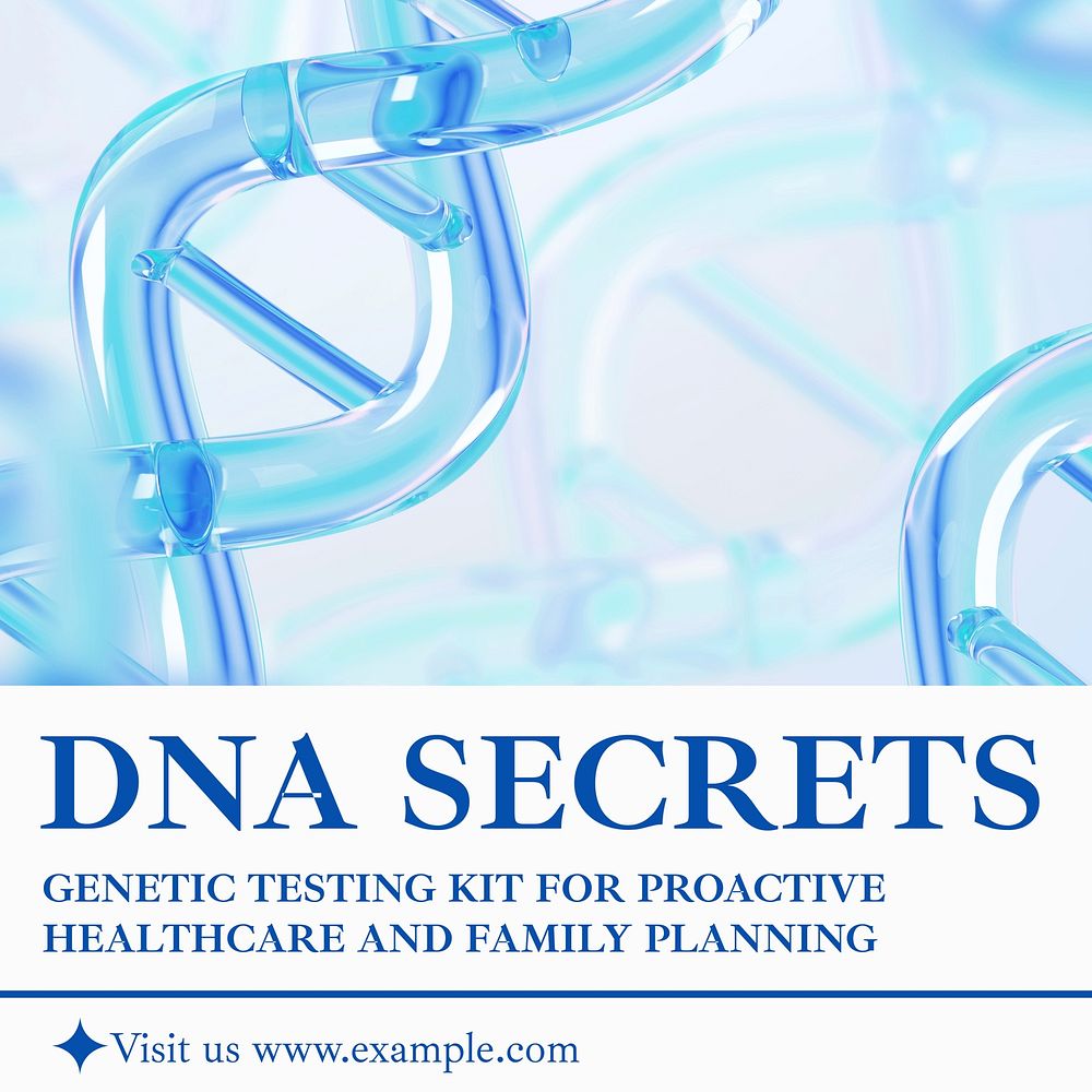 DNA secrets Instagram post template  