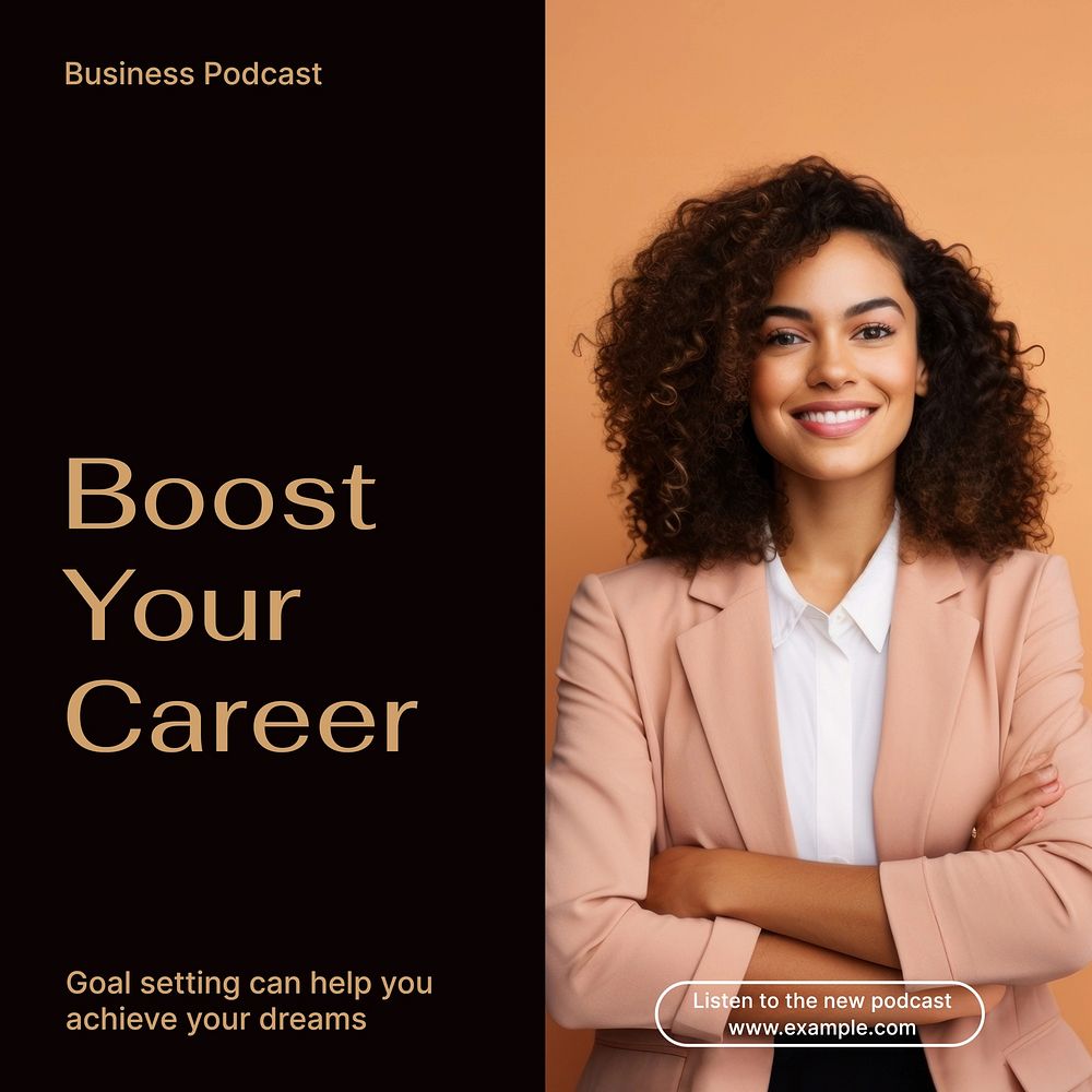 Boost your career Instagram post template