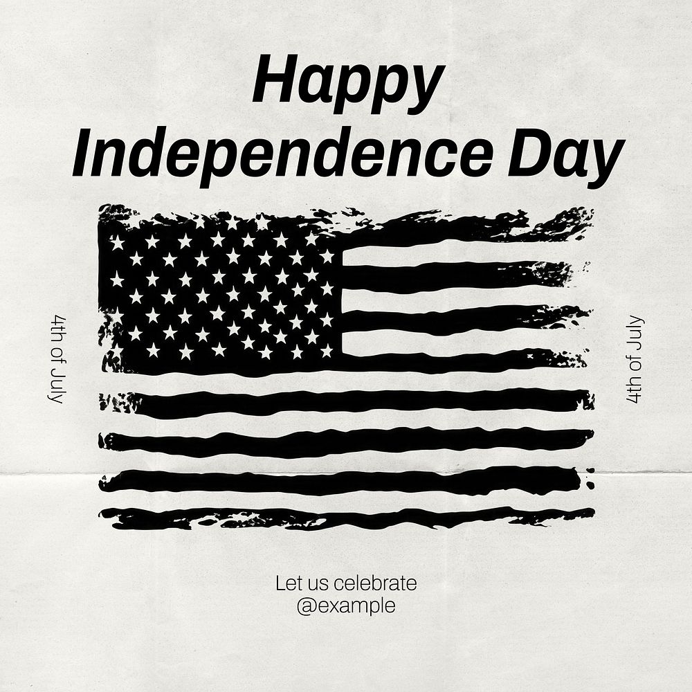 Independence Day Facebook post template