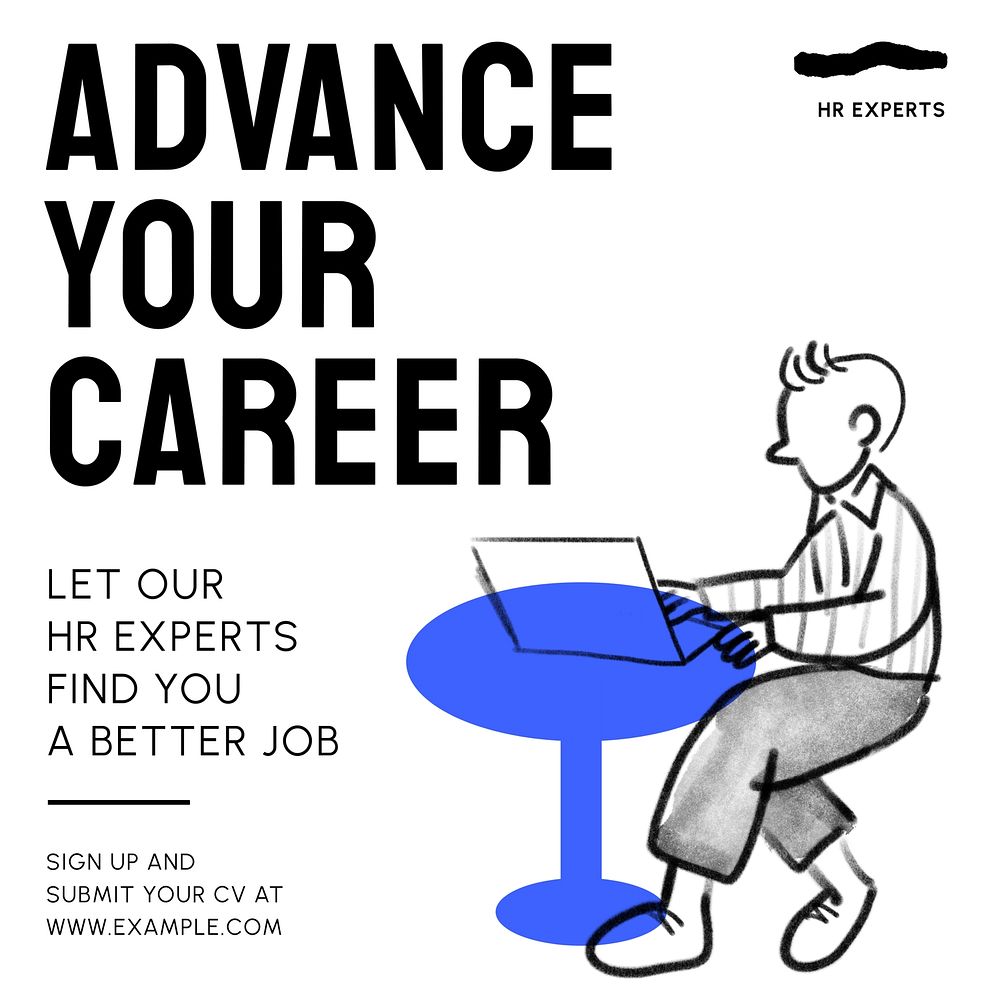 Advance your career  Instagram post template