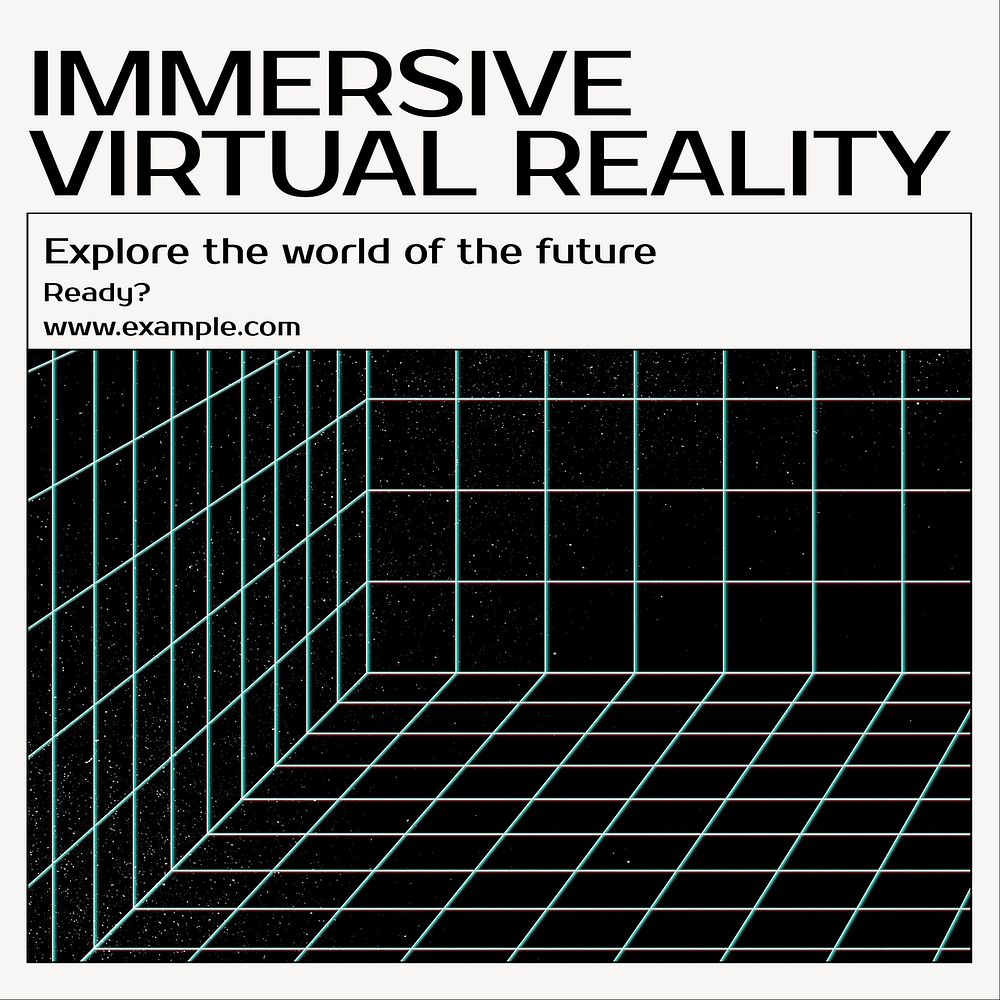 Immersive VR Instagram post template