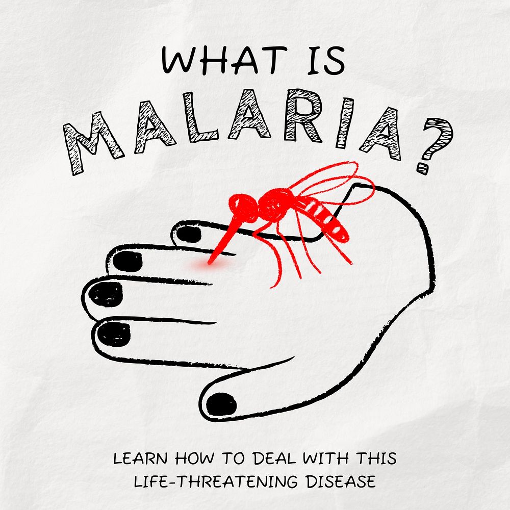 What is malaria Facebook post template