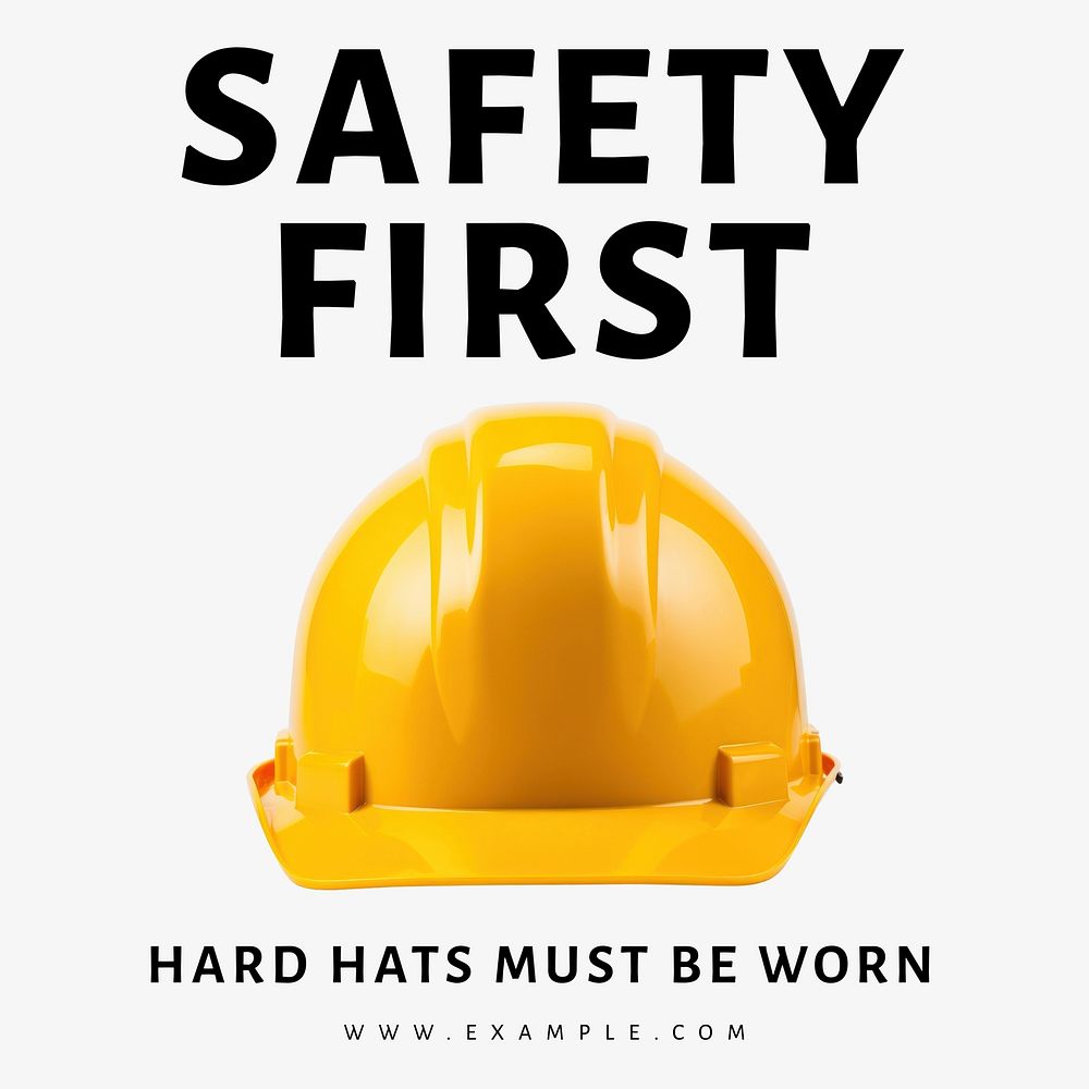 Safety first Instagram post template