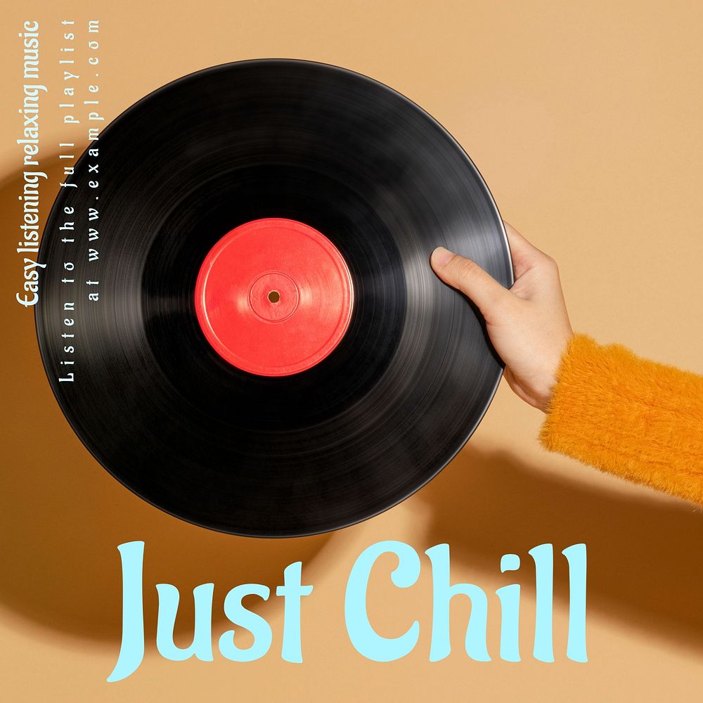 Chill music Instagram post template  