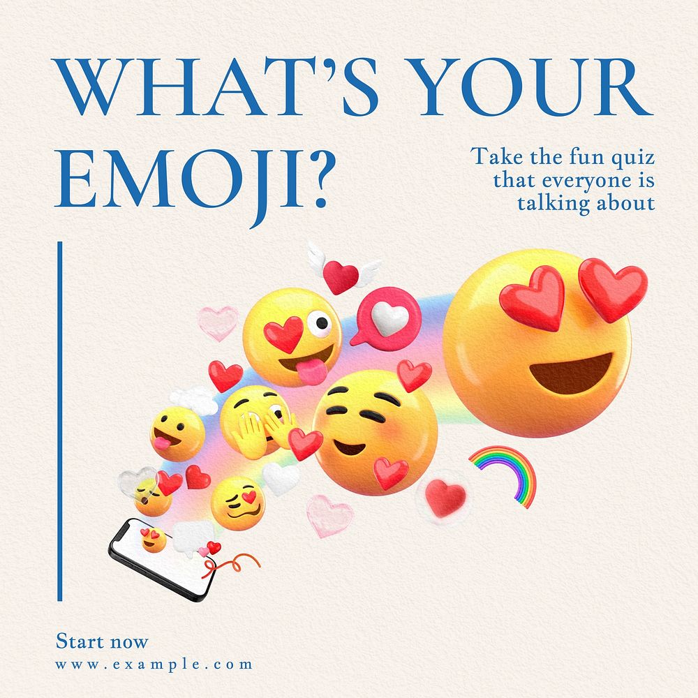 What's your emoji? Instagram post template