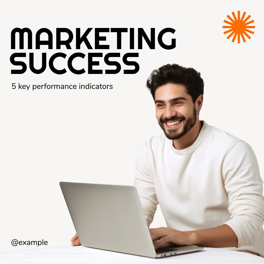 Marketing success Instagram post template