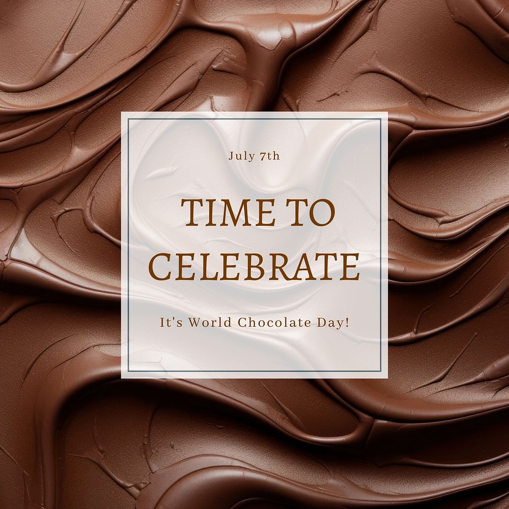 Celebrating chocolate day Instagram post template