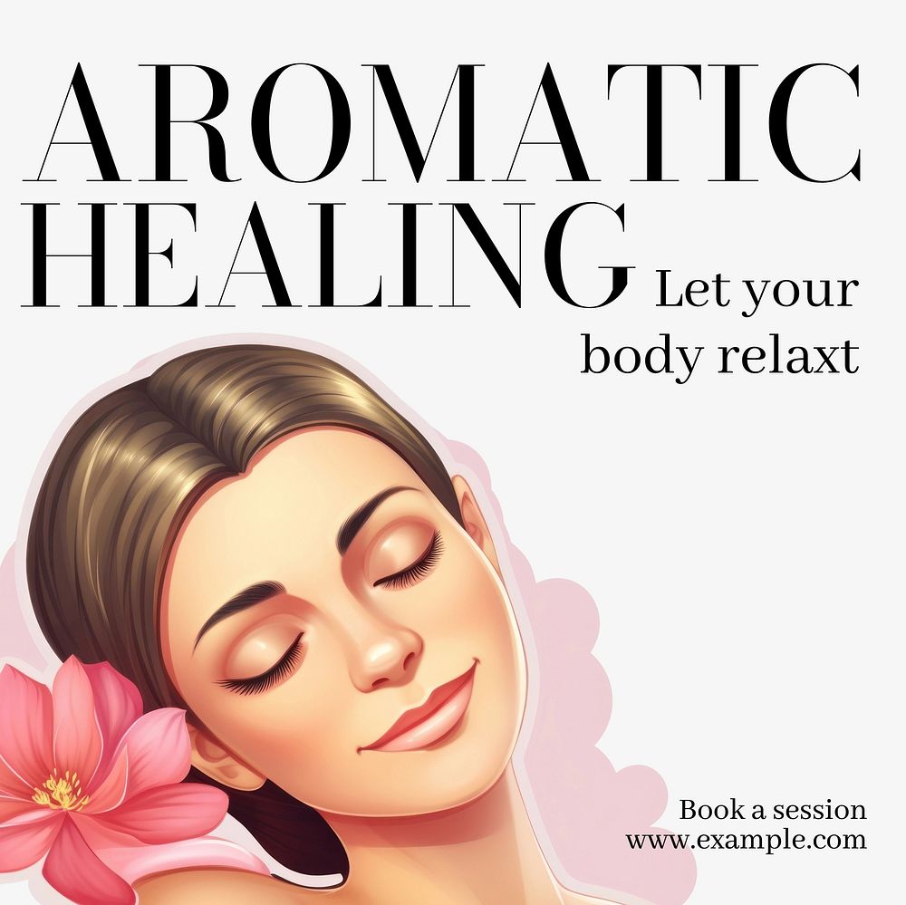 Aromatherapy Instagram post template