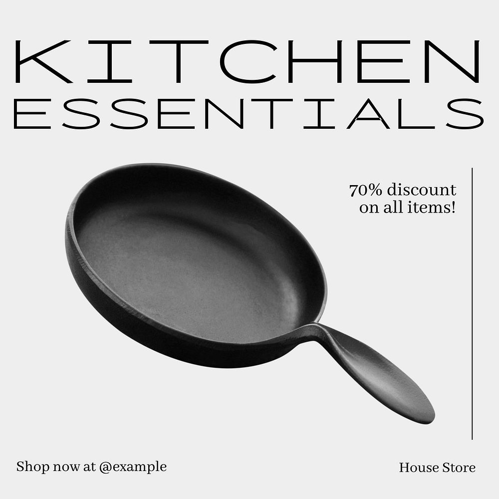 Kitchen essentials Instagram post template
